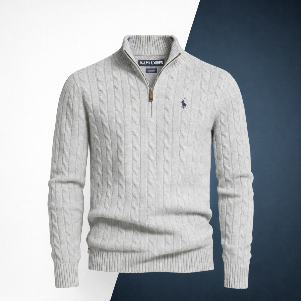 RL Cable Knit Zip Sweater Set