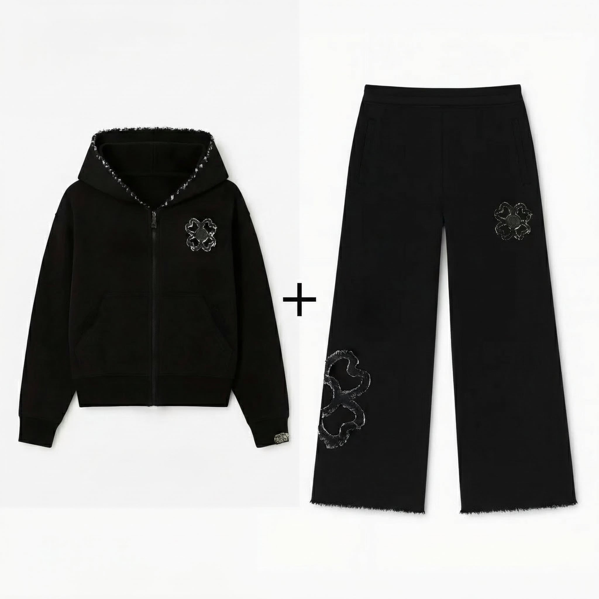 Zip-Up Hoodie + Baggy Sweatpants
