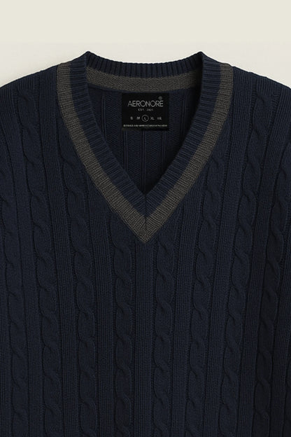 Cambridge Polo Knit Sweater [Free Vintage Sunglasses]