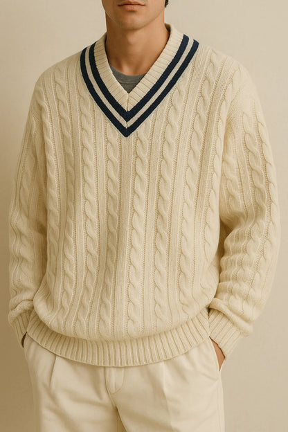 Cambridge Polo Knit Sweater [Free Vintage Sunglasses]