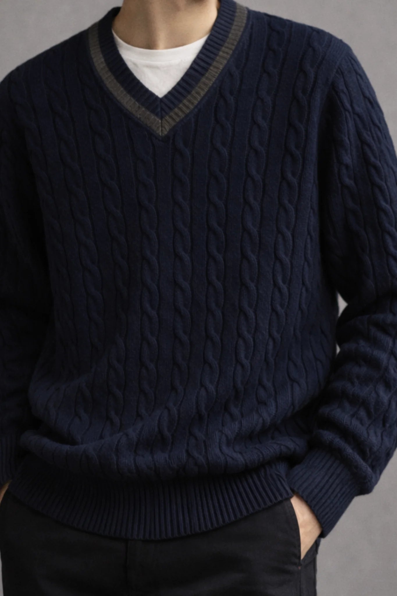 Cambridge Polo Knit Sweater [Free Vintage Sunglasses]
